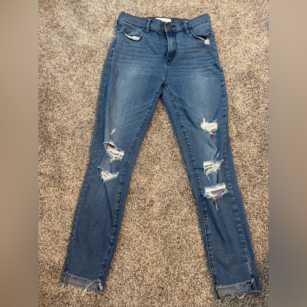 PacSun Ripped Skinny Jeans in Blue